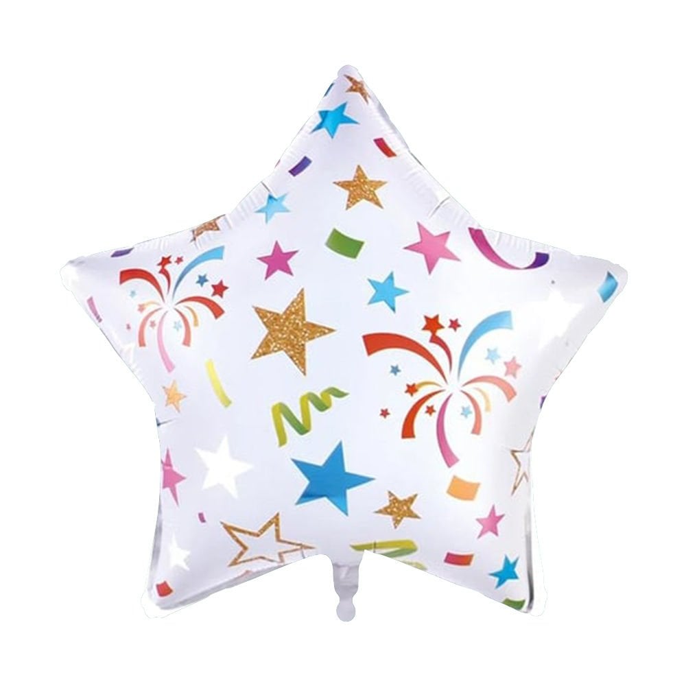 YILDIZ FOLYO BALON HAVAİ FİŞEK BASKILI 18 INÇ