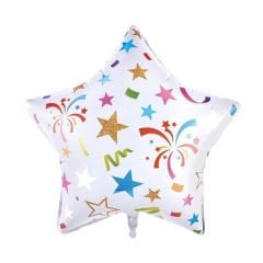 YILDIZ FOLYO BALON HAVAİ FİŞEK BASKILI 18 INÇ