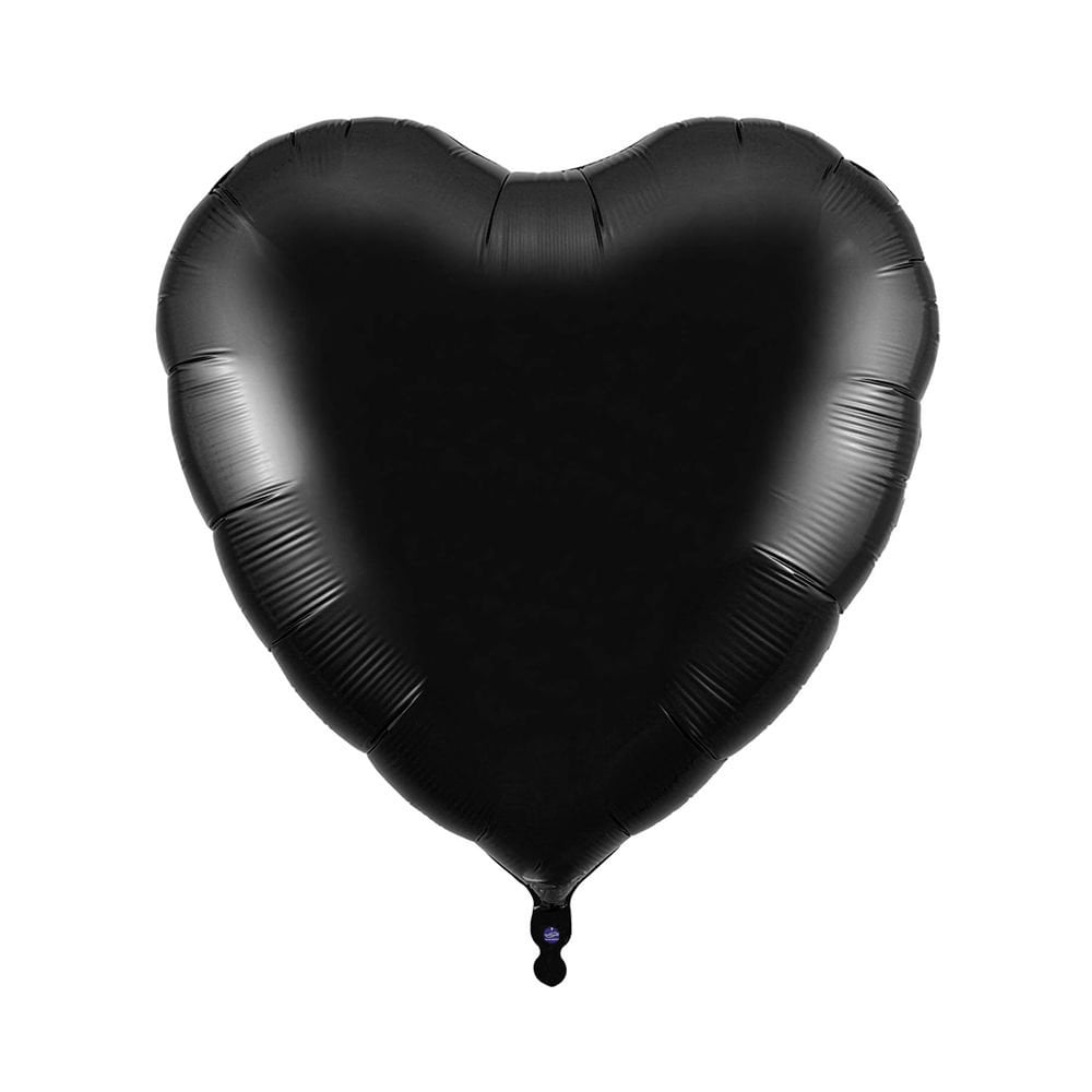 KALP FOLYO BALON SİYAH 18 INÇ