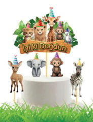 SAFARİ TEMALI KÜRDAN SÜS 5 Lİ