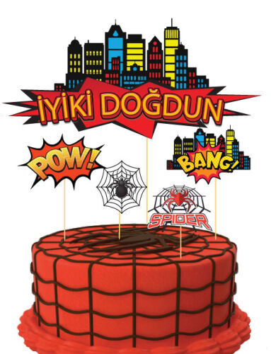 SPIDERMAN TEMALI KÜRDAN SÜS 5 Lİ