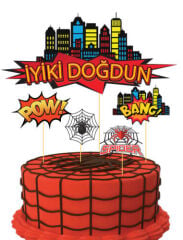 SPIDERMAN TEMALI KÜRDAN SÜS 5 Lİ