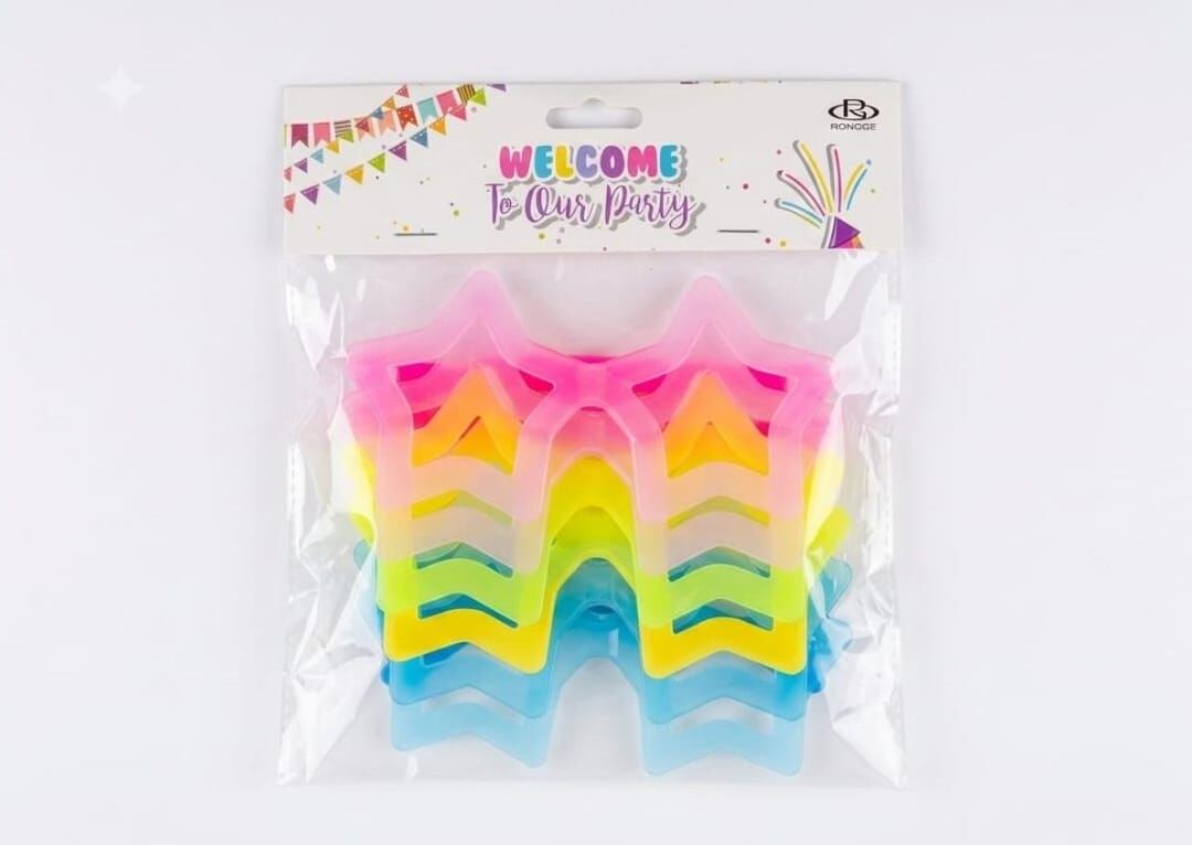 NEON PARTİ GÖZLÜĞÜ 6 LI