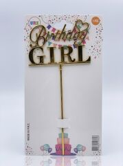 PASTA ÜZERİ GOLD BIRTHDAY GIRL
