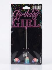PASTA ÜZERİ PEMBE BIRTHDAY GIRL