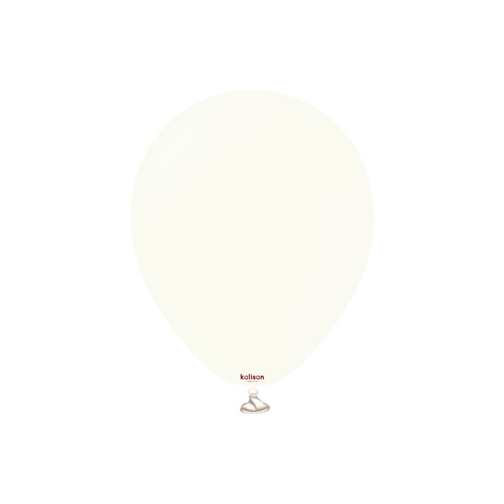 5'' Retro Balon Beyaz 100’lü