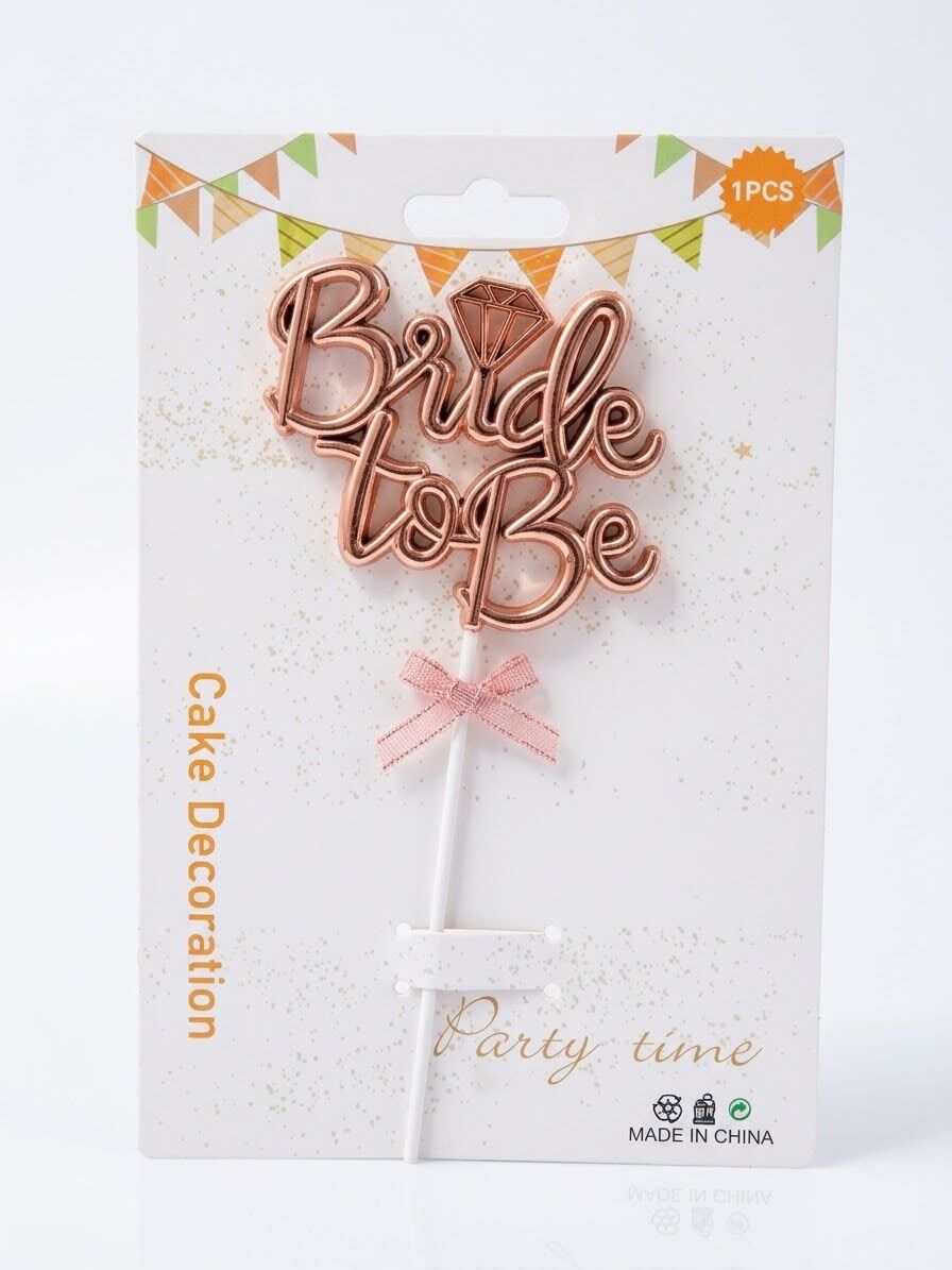 PASTA ÜZERİ ROSE GOLD BRIDE TO BE