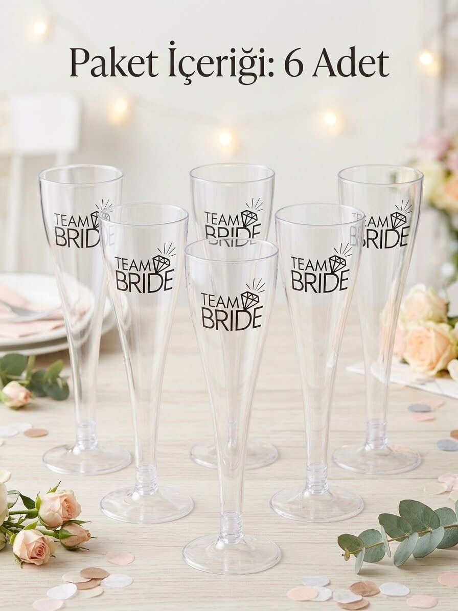 MİKA BRIDE KADEH ŞAMPANYA 6 LI