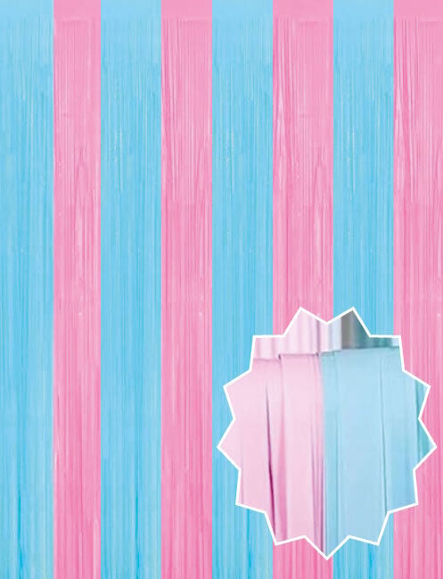RAFYA KAPI PERDESİ CİNSİYET PEMBE-MAVİ