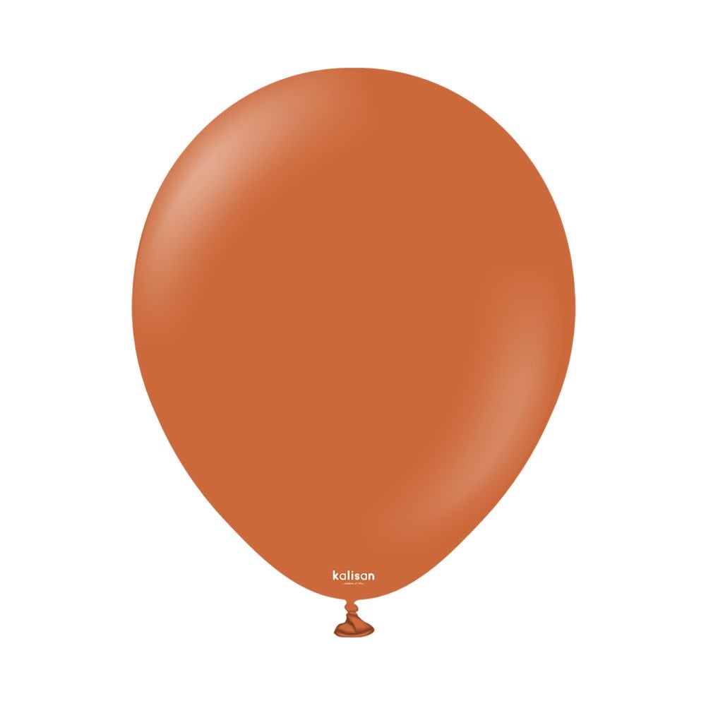 12'' Retro Balon Yanık Turuncu 100’lü