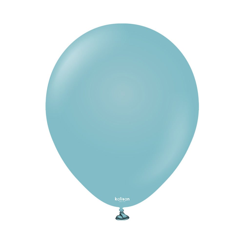 12'' Retro Balon Mavi Cam 100’lü