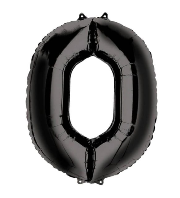 FOLYO RAKAM BALON 34 İNÇ SİYAH 0
