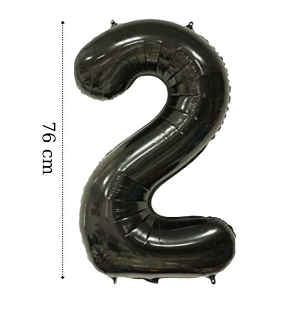 FOLYO RAKAM BALON 34 İNÇ SİYAH 2