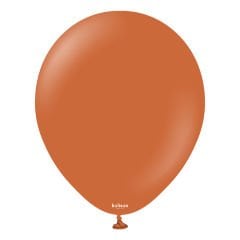 18'' Retro Balon Yanık Turuncu 5'li