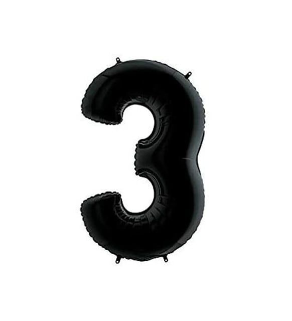FOLYO RAKAM BALON 34 İNÇ SİYAH 3