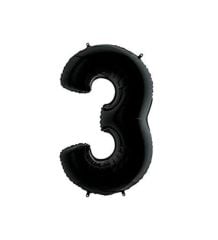 FOLYO RAKAM BALON 34 İNÇ SİYAH 3