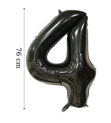 FOLYO RAKAM BALON 34 İNÇ SİYAH 4