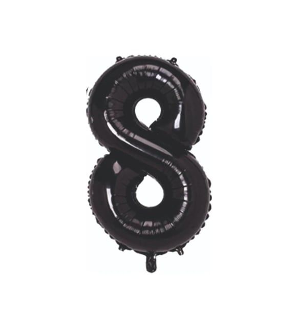 FOLYO RAKAM BALON 34 İNÇ SİYAH 8