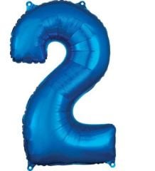FOLYO RAKAM BALON 34 İNÇ KOYU MAVİ 2