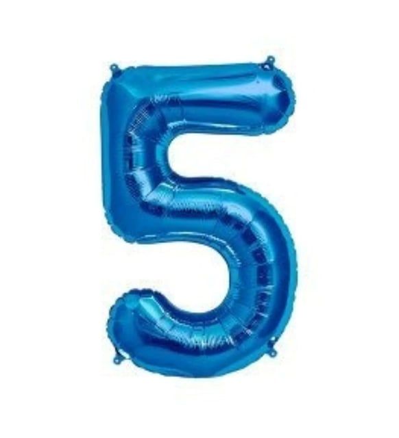 FOLYO RAKAM BALON 34 İNÇ KOYU MAVİ 5