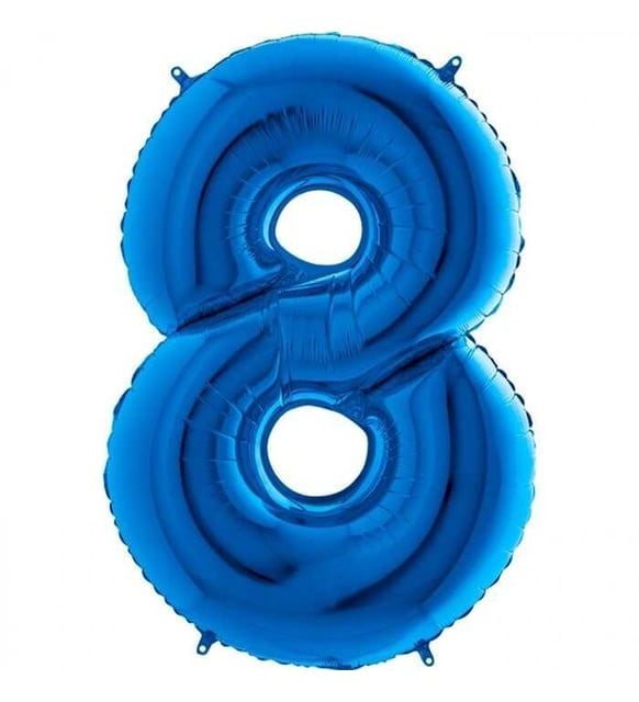 FOLYO RAKAM BALON 34 İNÇ KOYU MAVİ 8