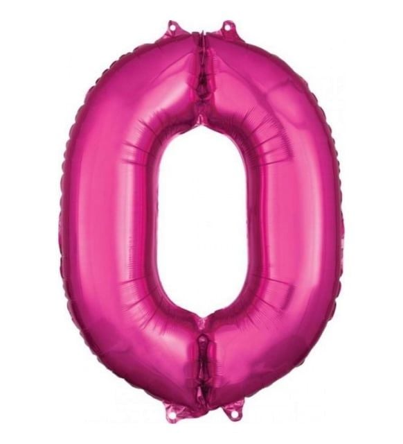 FOLYO RAKAM BALON 34 İNÇ KOYU PEMBE 0