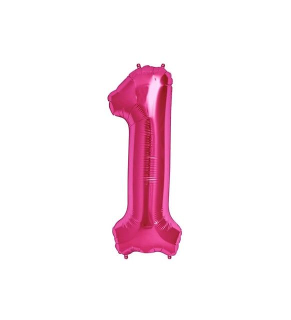 FOLYO RAKAM BALON 34 İNÇ KOYU PEMBE 1