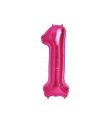 FOLYO RAKAM BALON 34 İNÇ KOYU PEMBE 1