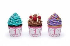 PEMBE 1 YAŞ TEMA 25 Lİ MUFFİN