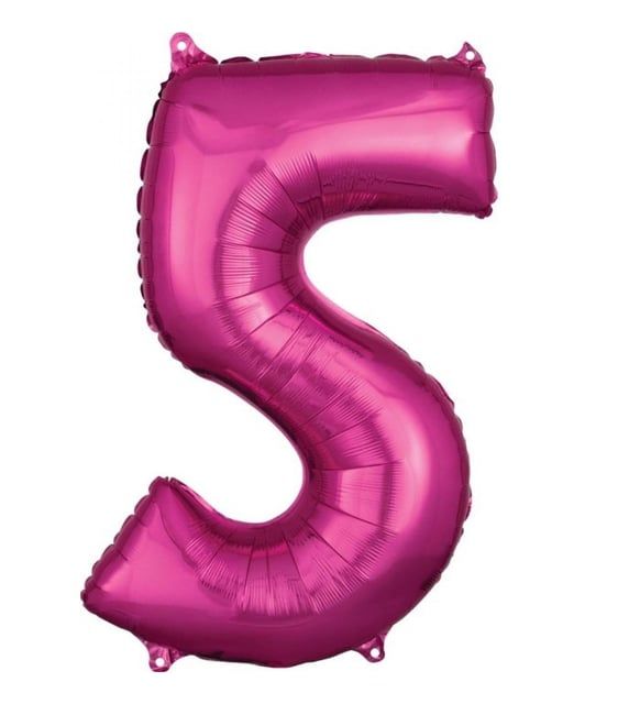 FOLYO RAKAM BALON 34 İNÇ KOYU PEMBE 5