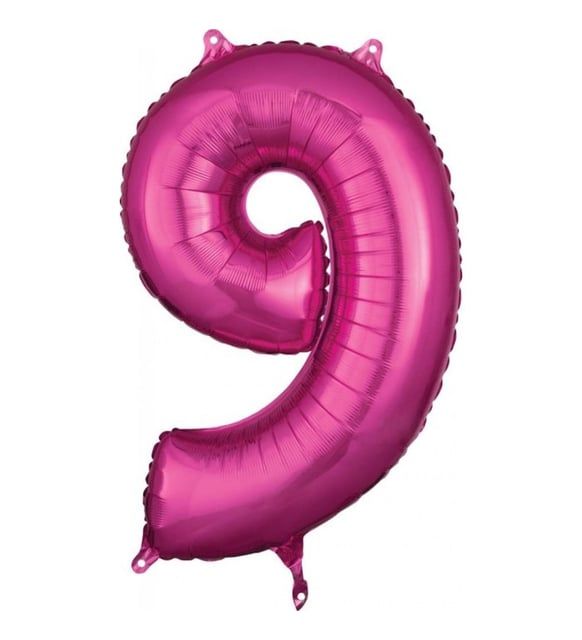 FOLYO RAKAM BALON 34 İNÇ KOYU PEMBE 9