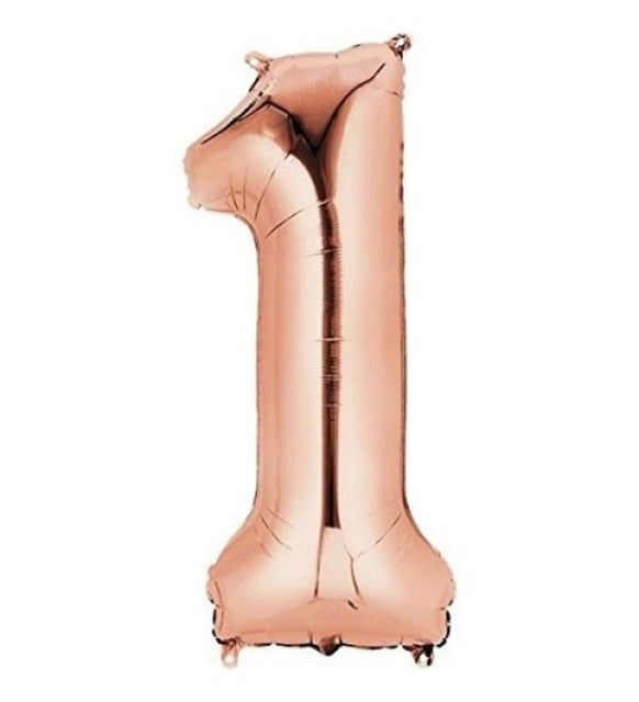 FOLYO RAKAM BALON 34 İNÇ ROSE GOLD 1