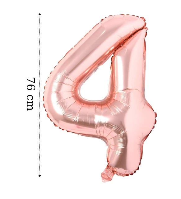 FOLYO RAKAM BALON 34 İNÇ ROSE GOLD 4