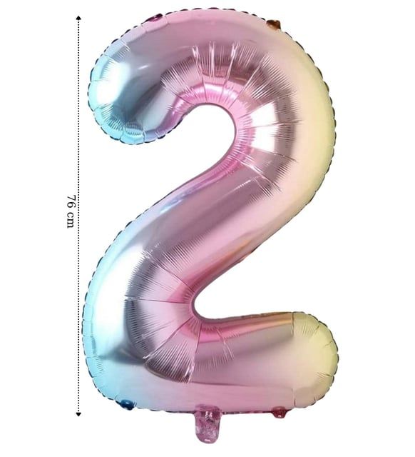 FOLYO RAKAM BALON 34 İNÇ RENKLİ 2