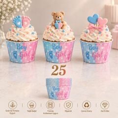 CİNSİYET TEMA 25 Lİ MUFFİN KALIBI