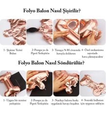 RETRO PAPATYA FOLYO BALON PEMBE KÜÇÜK BOY