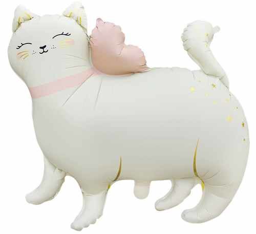 RETRO RENK AYAKLI KEDİ FOLYO BALON