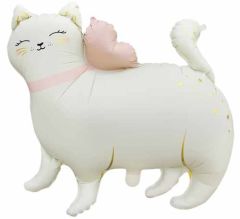 RETRO RENK AYAKLI KEDİ FOLYO BALON