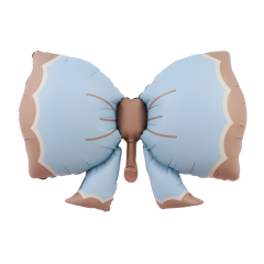 RETRO MAVİ FİYONK FOLYO BALON