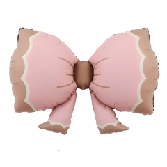 RETRO PEMBE FİYONK FOLYO BALON