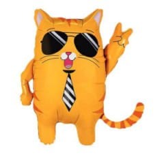 GÖZLÜKLÜ KEDİ FOLYO BALON