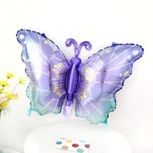 BENEKLİ MOR KELEBEK FOLYO BALON 8682