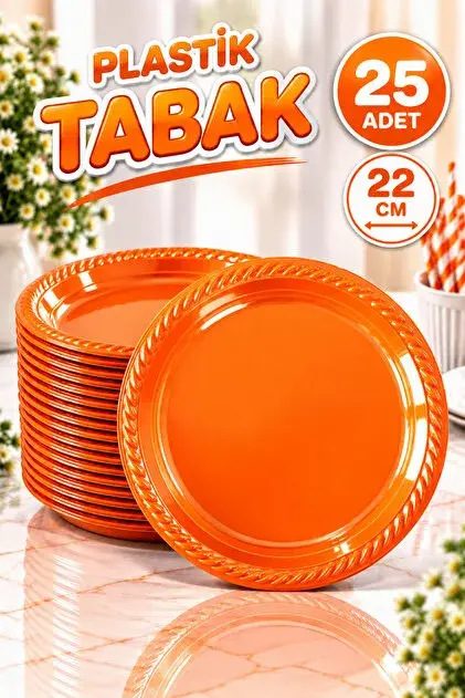 PLASTİK TABAK TURUNCU