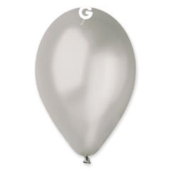 11''METALİK GÜMÜŞ BALON 100'LÜ