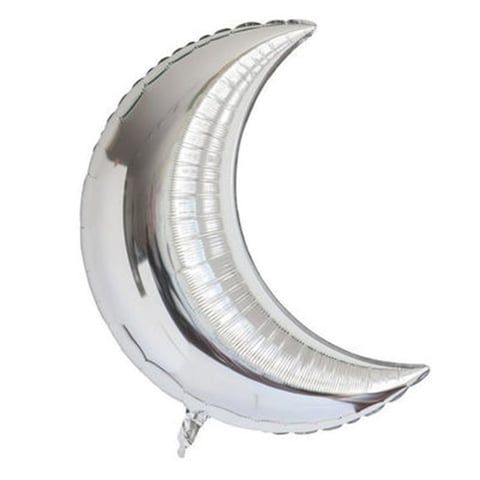 AY FOLYO BALON GÜMÜŞ RENK 22''
