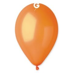 11''METALİK TURUNCU BALON 100'LÜ