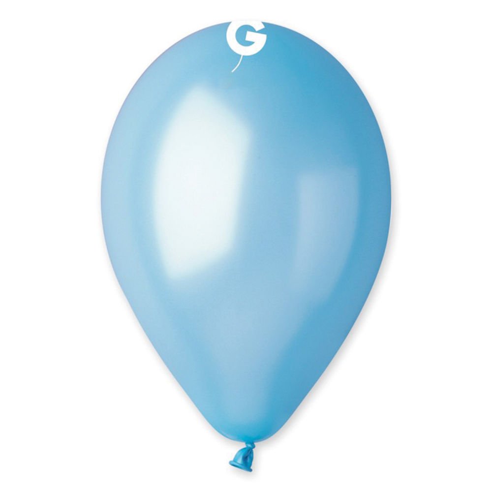 11''METALİK AÇIK MAVİ BALON 100'LÜ