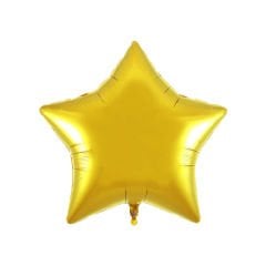 5 İÇ 20 Lİ YILDIZ FOLYO BALON GOLD RENK