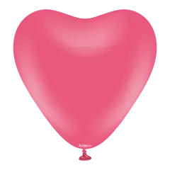 12''Kalp Fuşya Balon 25 li