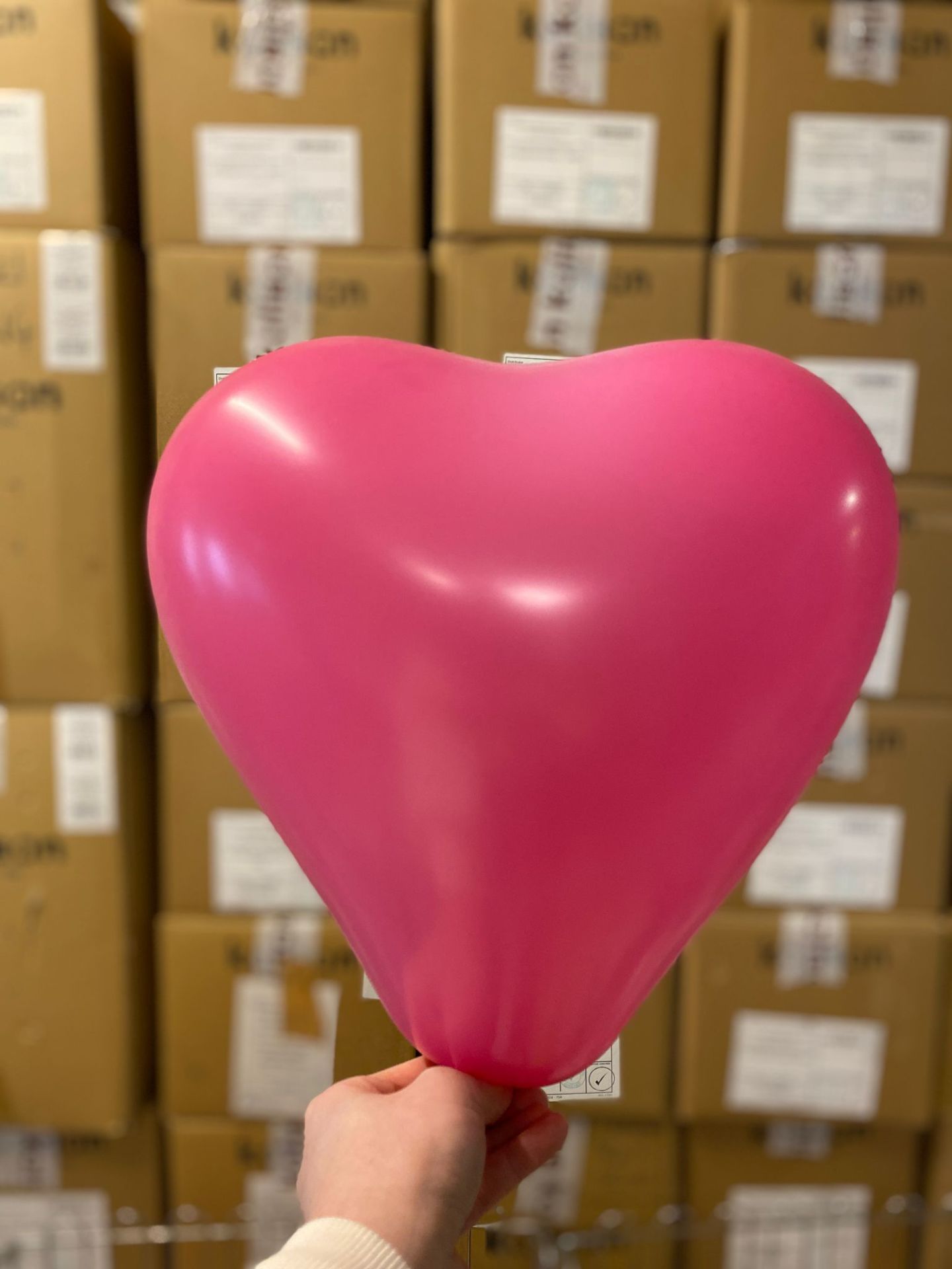 12''Kalp Fuşya Balon 25 li